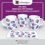 Arte Caneca Stitch e Angel para Sublimação – Mod12