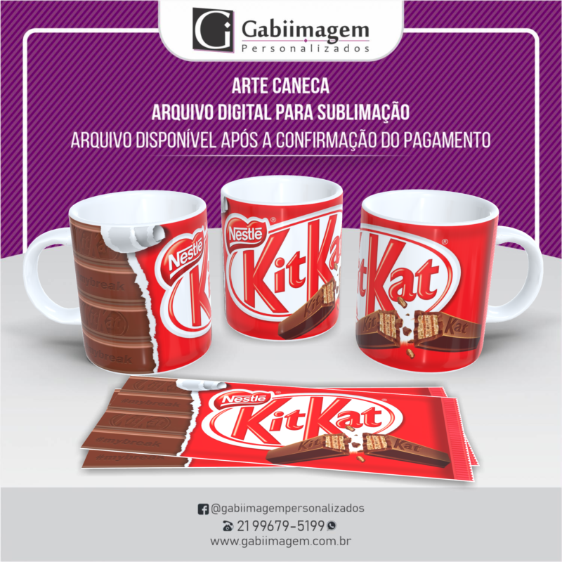 arte caneca kitkat