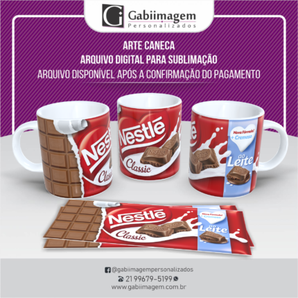 arte caneca Chocolate Prestígio