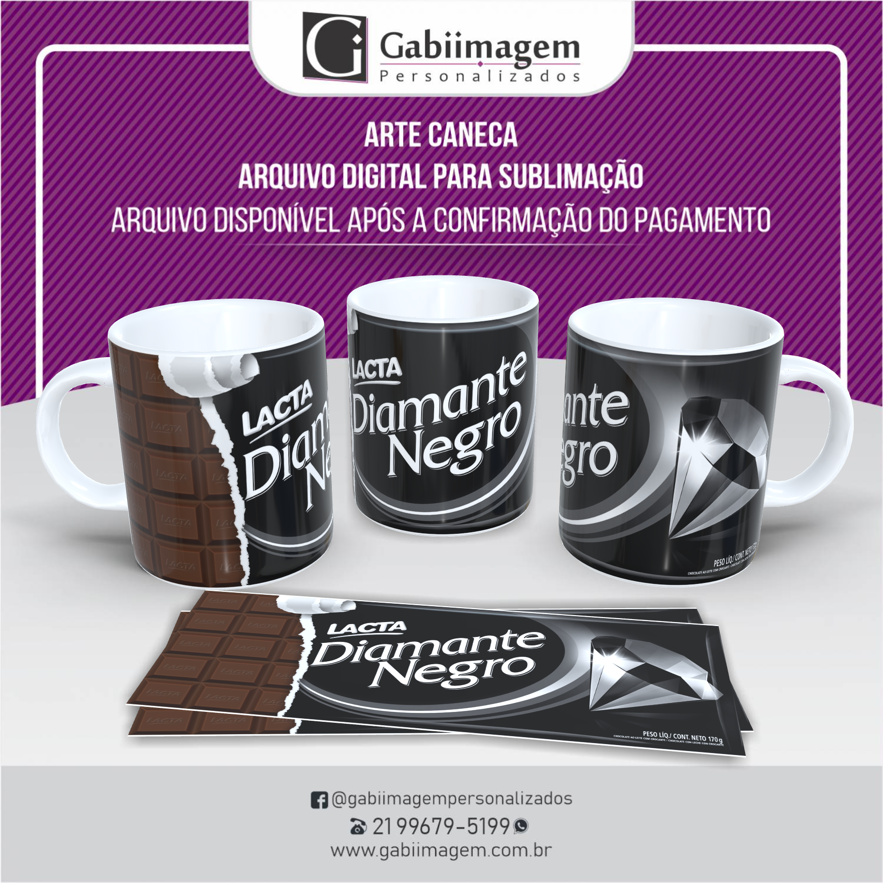 arte chocolate diamante negro