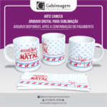Arte Caneca Natal para Sublimação - Então Bom Natal.