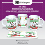 Arte Caneca Natalina Flork para Sublimação - Você Merecia o Mundo, Mas Eu Só Tinha Dinheiro Para Uma Caneca