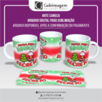 Arte Caneca Flork Natal para Sublimação - Para Meu Amigo Secreto