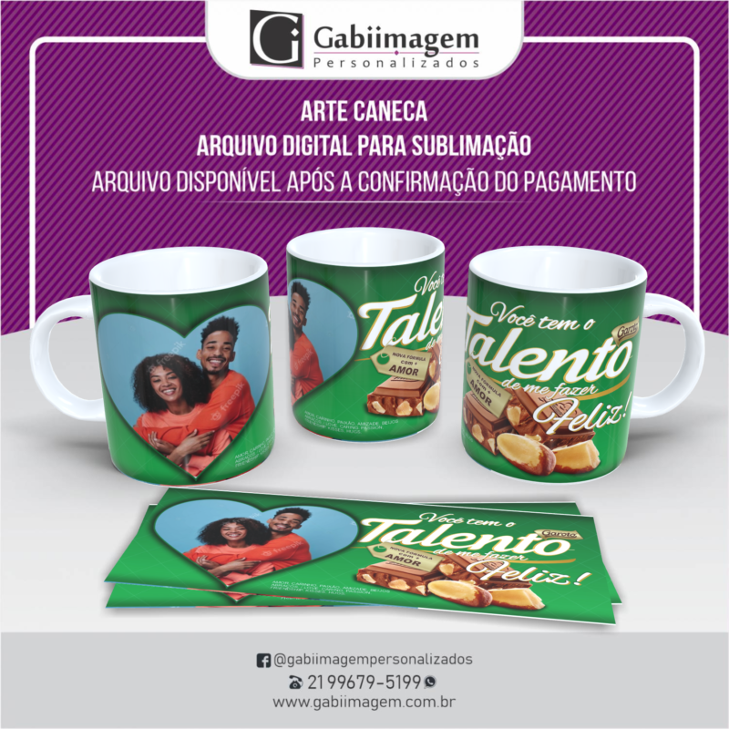 arte caneca talento