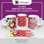 Arte Caneca Mickey e Minnie para Sublimação - Estado civil: Completamente Apaixonado por Você!