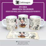 Arte Caneca Mickey