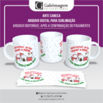 Arte Caneca Flork Natal para Sublimação - Nada Melhor do Que Passar o Natal... Com Quem a Gente Ama!