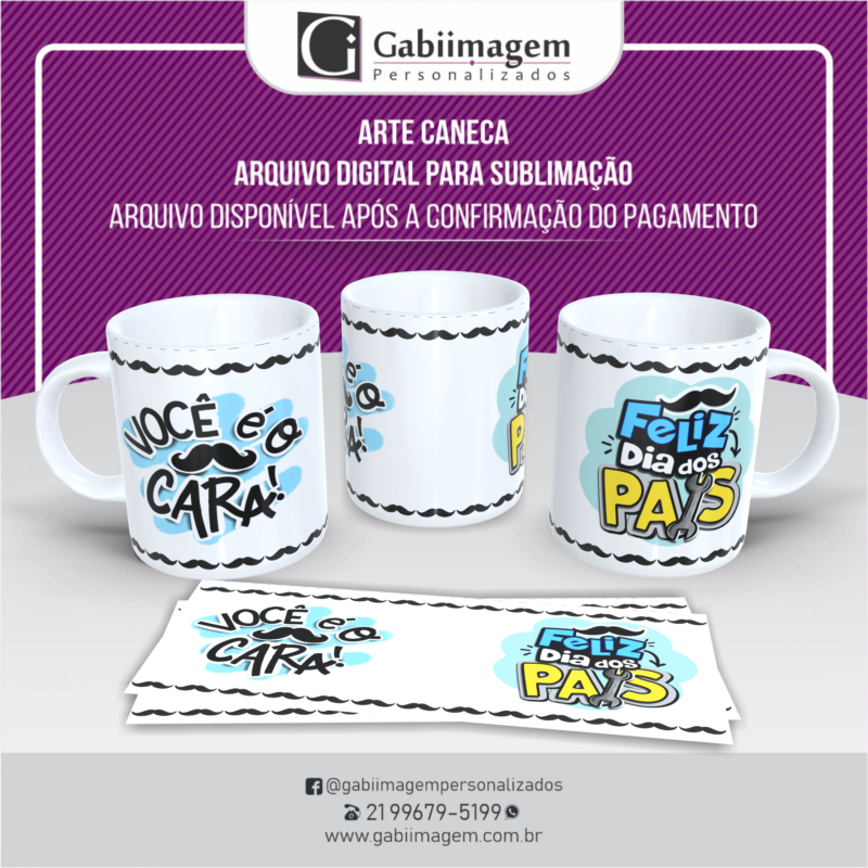 CANECA Você é o Cara! Feliz Dia dos Pais