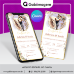 Convite Digital de Casamento canva