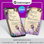 convite de casamento canva