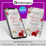 convite casamento canva