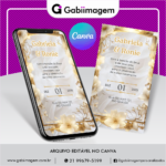convite de casamento canva