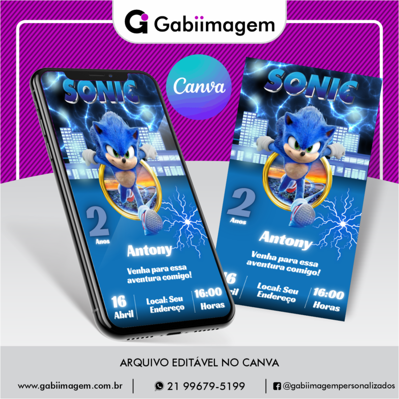 CONVITE DIGITAL SONIC