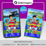 Convite Animado Patrulha Canina – Totalmente Editável no Canva!