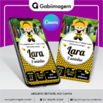 Convite Digital Abelhinha