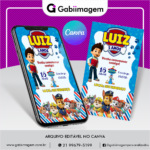 convite digital Patrulha Canina