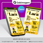 convite digital abelhinha