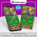 convite digital Minecraft