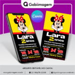 convite digital minnie vermelha