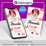 convite digital Minnie