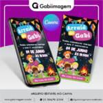 Convite Digital Mundo Bita Arraiá