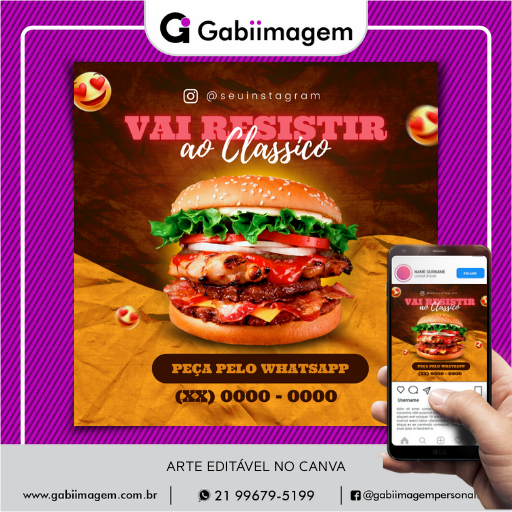 Arte de post hambúrguer