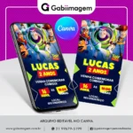 Convite Digital Toy Story Buzz Lightyear