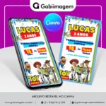 Convite Digital Toy Story
