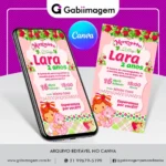 Convite Digital Moranguinho Baby