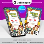 Convite Digital Toy Story