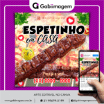 Arte digital espetinho em casa