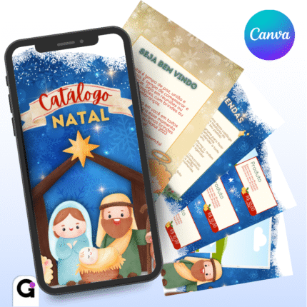 catálogo de natal cristão canva