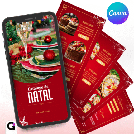 catálogo de natal para confeitaria