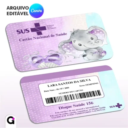 cartão sus elefante aquarela