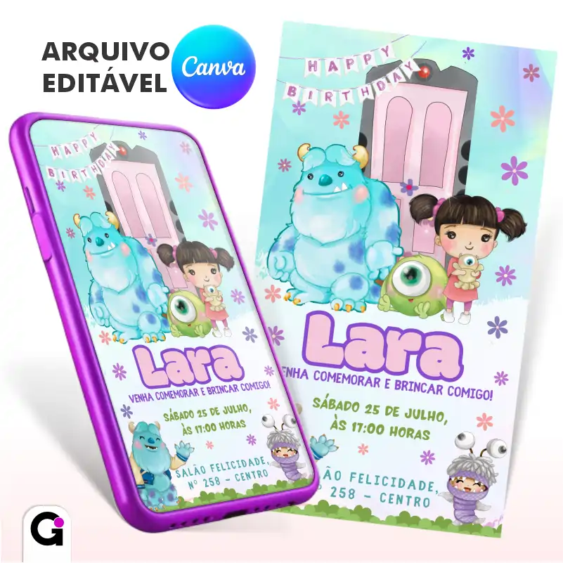 convite digital monstros s.a.