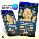 convite animado sonic super