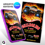 Convite Digital Hot Wheels