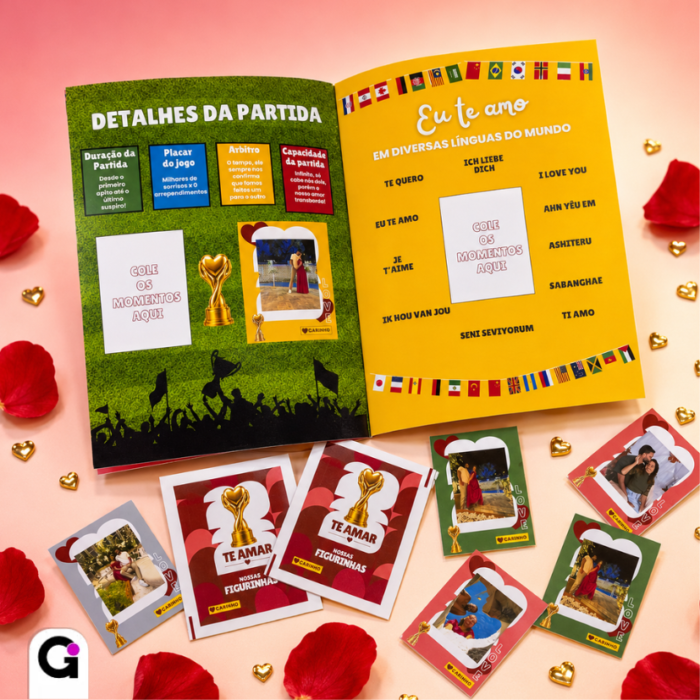 album oficial do nosso amor te amar editavel canva dia dos namorados