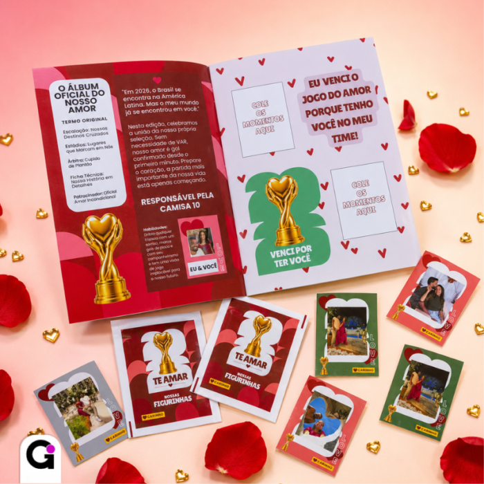 album oficial do nosso amor te amar editavel canva dia dos namorados