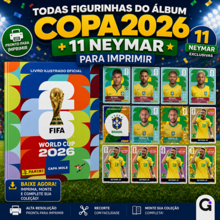 figurinhas copa 2026 para imprimir com 11 figurinhas neymar pdf hd