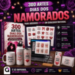 300 artes dia dos namorados para adesivos dtf uv editáveis no canva