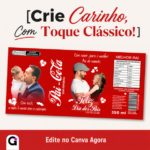 Arte Lata Coca-Cola Dia dos Pais - Presente Criativo e Editável! - Imagem 3