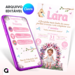 convite jardim encantado interativo editavel canva pdf