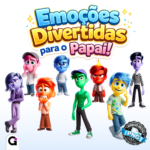 Kit Digital Dia dos Pais Emoções Divertidamente - Arquivo Digital PNG - Imagem 2