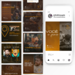 Imagens rústicas e sofisticadas do Pack Feed Post Barbearia 43 Artes Exclusivas editável no Canva