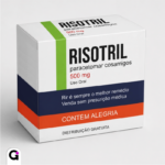 Caixa de remédio fictícia Risotril, Arquivo de Corte caixa Risotril, ideal para presentes humorísticos e celebrações criativas e divertidas.