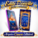 Convite Digital Mickey Realeza -  Personalize no Canva! - Imagem 2