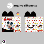 Caixa McLanche Mickey para imprimir e cortar, ideal para festas infantis e celebrações do Dia das Crianças.