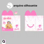 Caixa Mc Lanche Barbie - Arquivo de Corte Digital Barbie - Imagem 3
