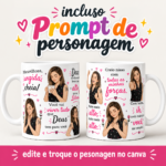 Arte Caneca Inspiração Evangélica Editável - Canva + Prompt - Imagem 2